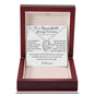 To a Remarkable Young Woman - 1st Yr. College Forever Love Necklace + Luxury Box