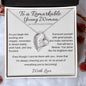 To a Remarkable Young Woman - 1st Yr. College Forever Love Necklace + Luxury Box