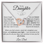 Fist Bump - To My Daughter Necklace #2