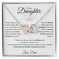 Fist Bump - To My Daughter Necklace #3