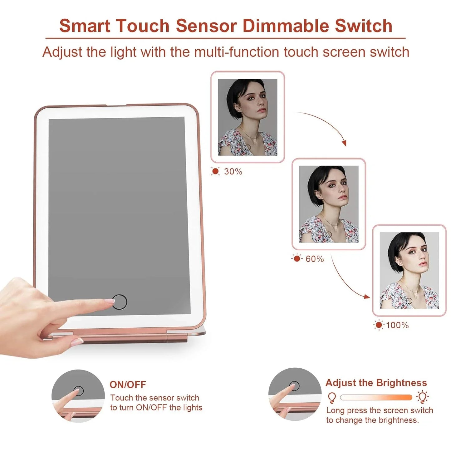 Portable LED Vanity Mirror