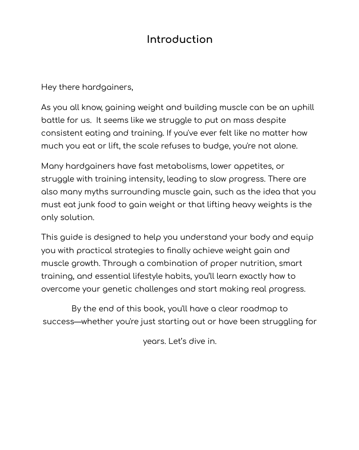 The Ultimate Hardgainers Guide to Gaining Weight