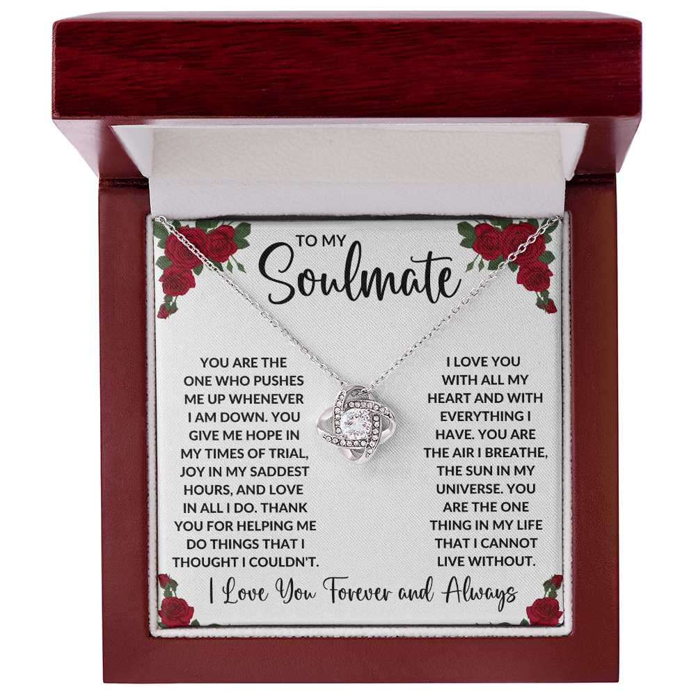 Love Knot Necklace - Roses