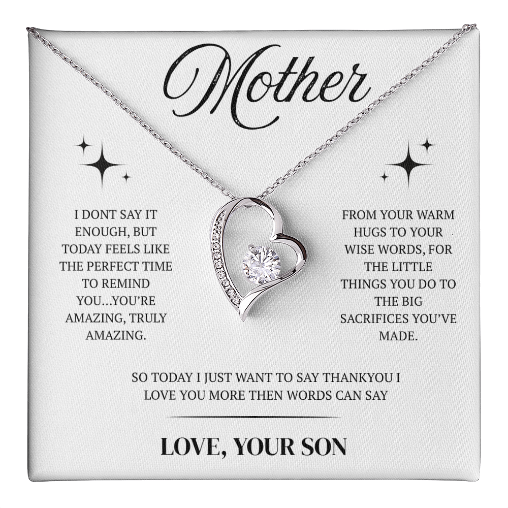 Dazzling Forever Love Necklace - To Mother - New Design 2