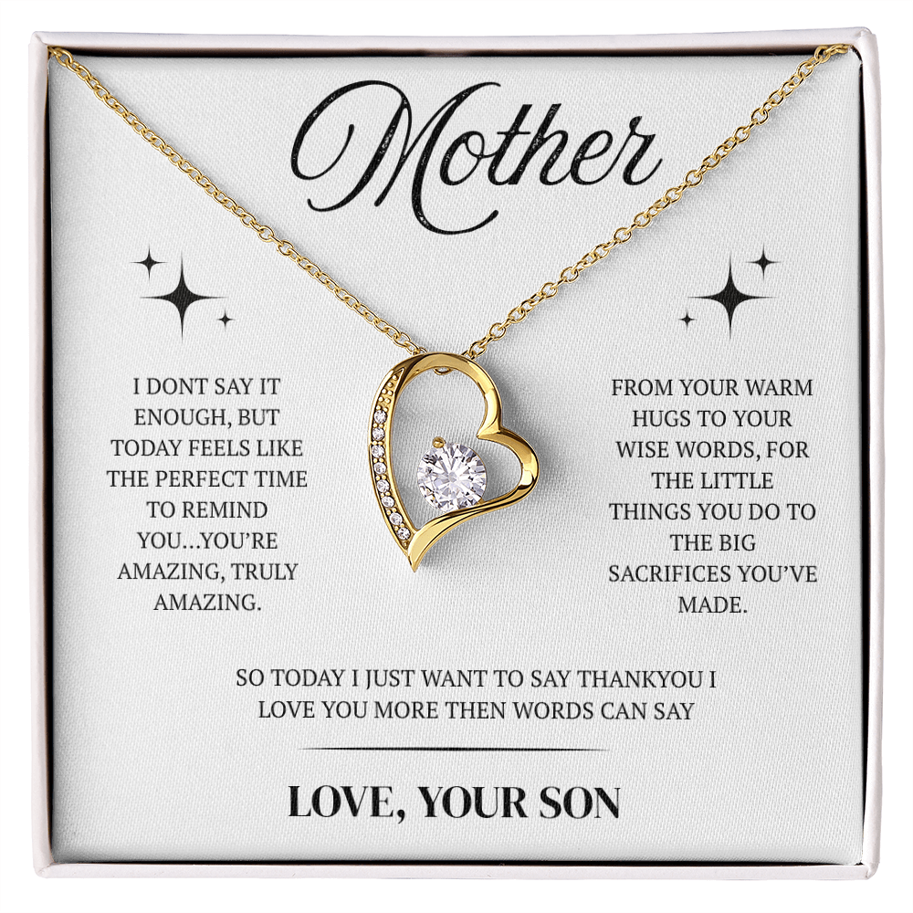 Dazzling Forever Love Necklace - To Mother - New Design 2
