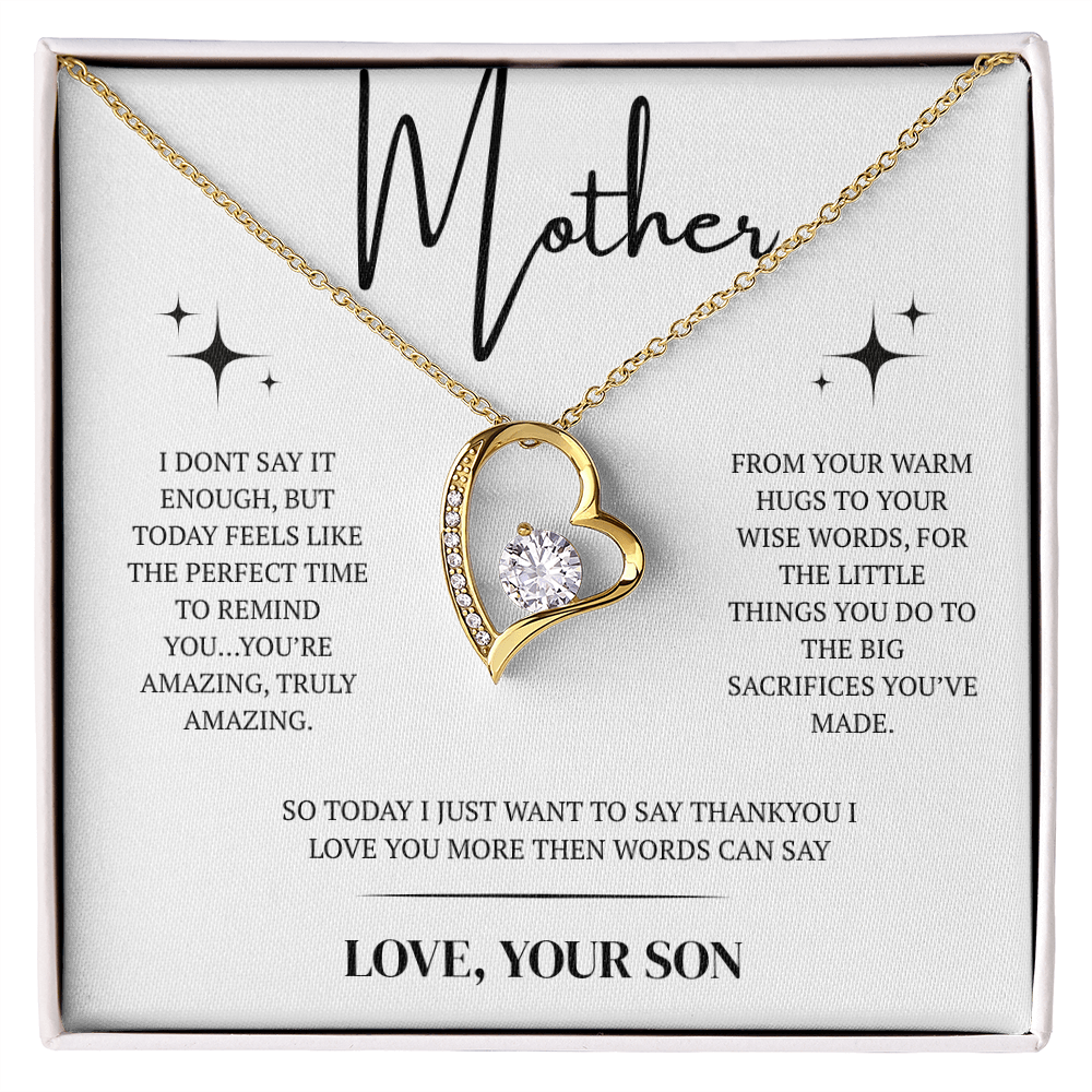 Dazzling Forever Love Necklace - To Mother - New Design 4
