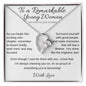 To a Remarkable Young Woman - 1st Yr. College Forever Love Necklace + Luxury Box