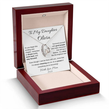 Motivational Necklace Gift for Daughter in Luxury Box