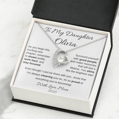Motivational Necklace Gift for Daughter in Luxury Box