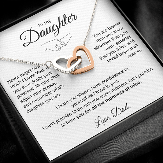 Fist Bump - To My Daughter Necklace #3