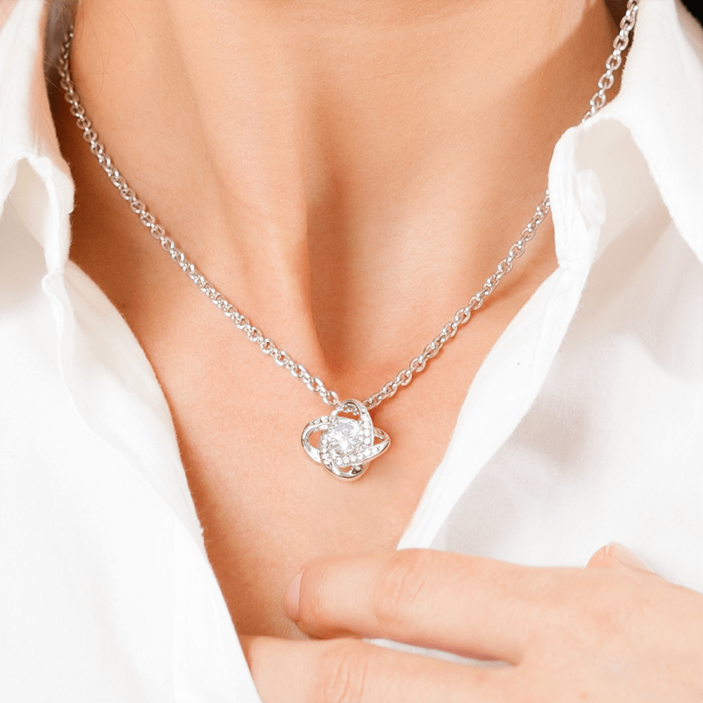 Love Knot Necklace - Roses