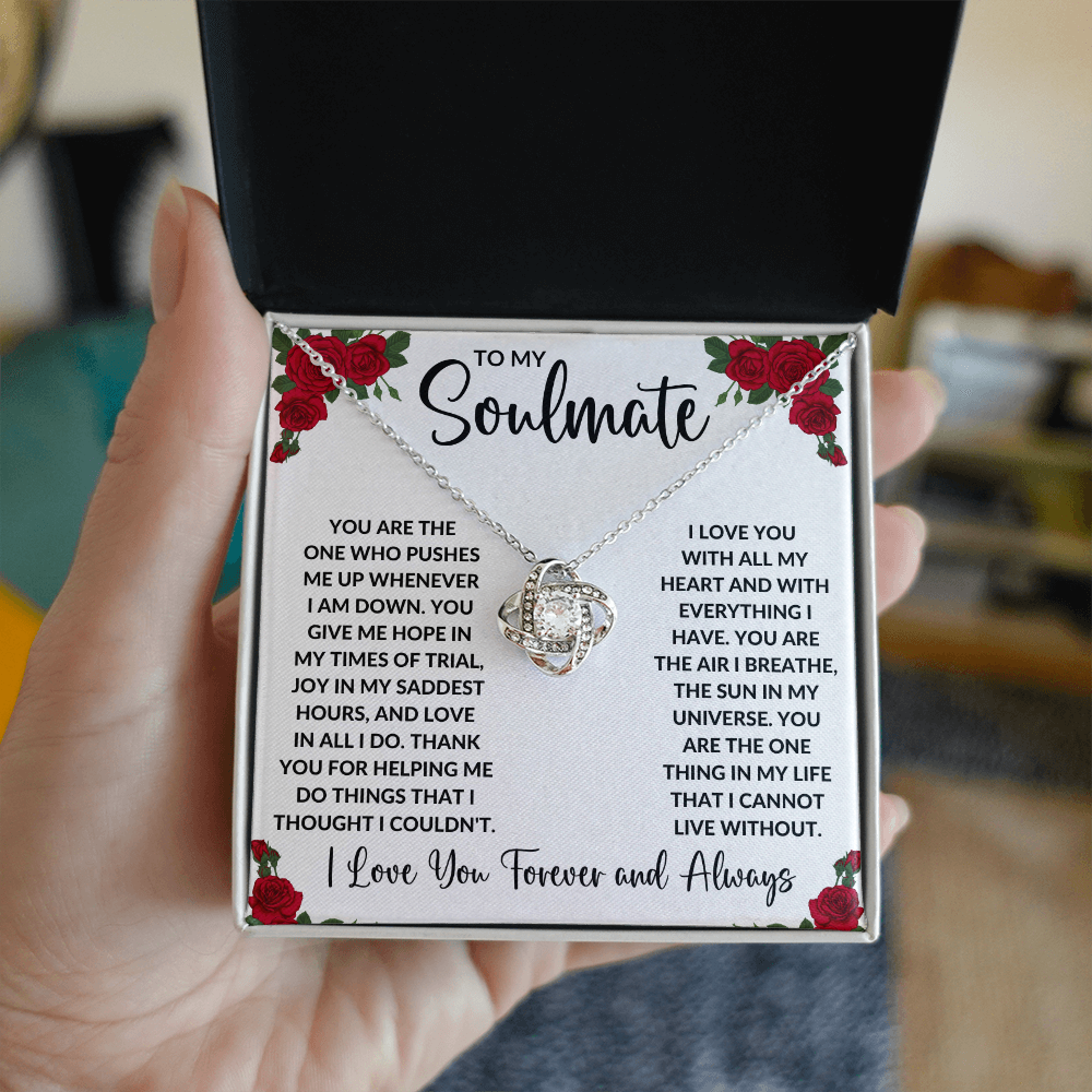 Love Knot Necklace - Roses