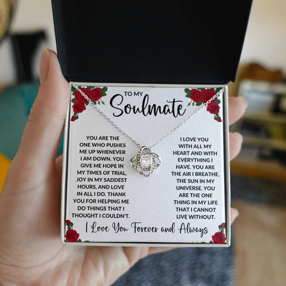 Love Knot Necklace - Roses