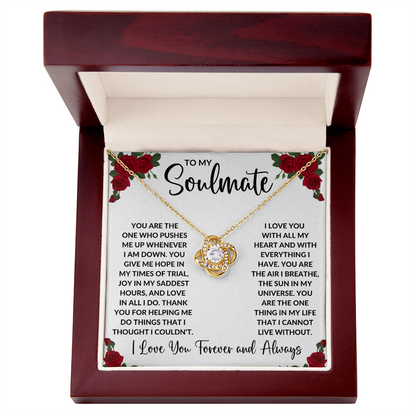 Love Knot Necklace - Roses