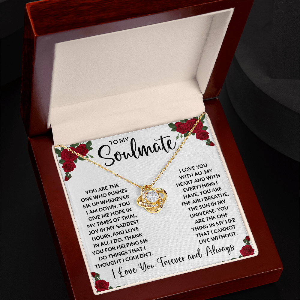 Love Knot Necklace - Roses