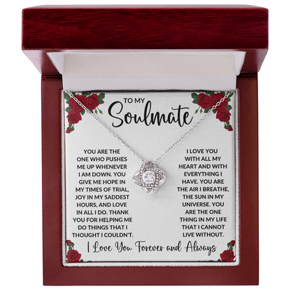 Love Knot Necklace - Roses