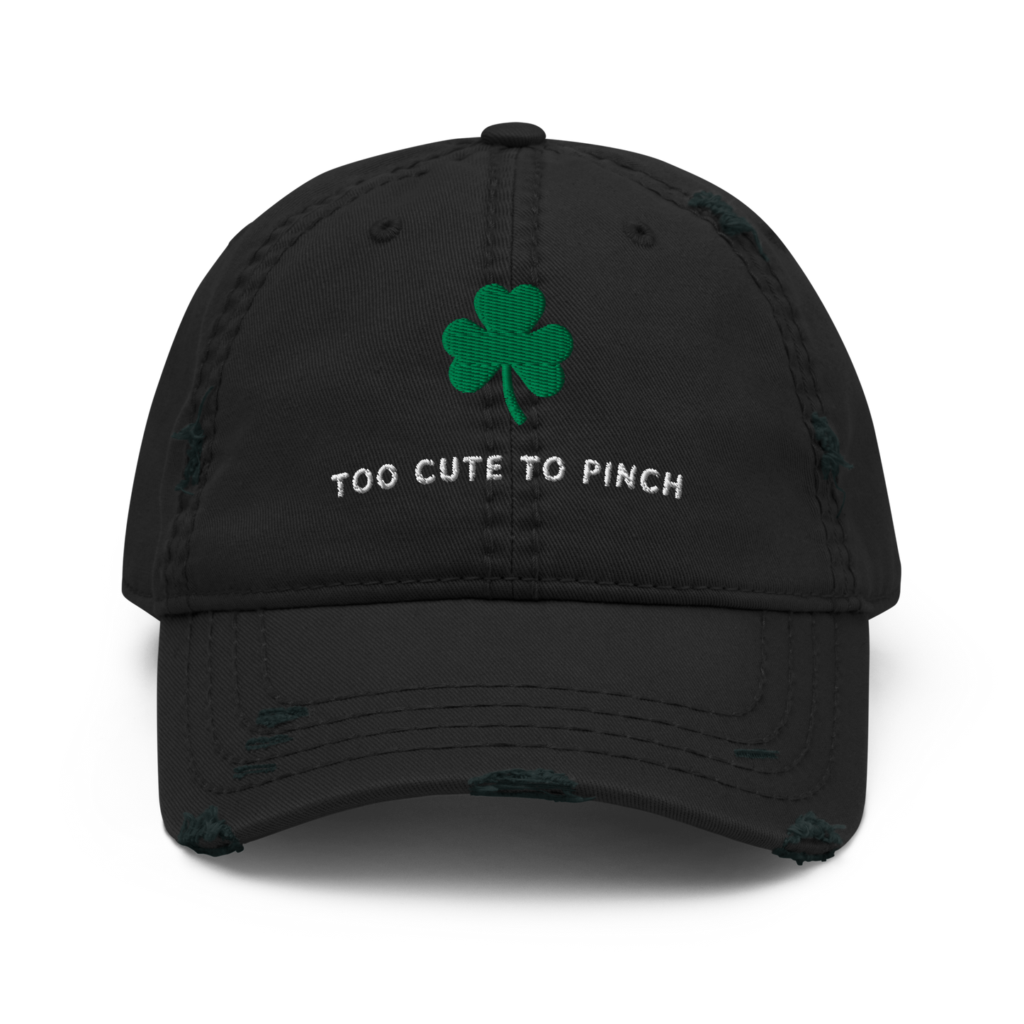 Distressed Dad Cap - "Too Cute To Pinch"