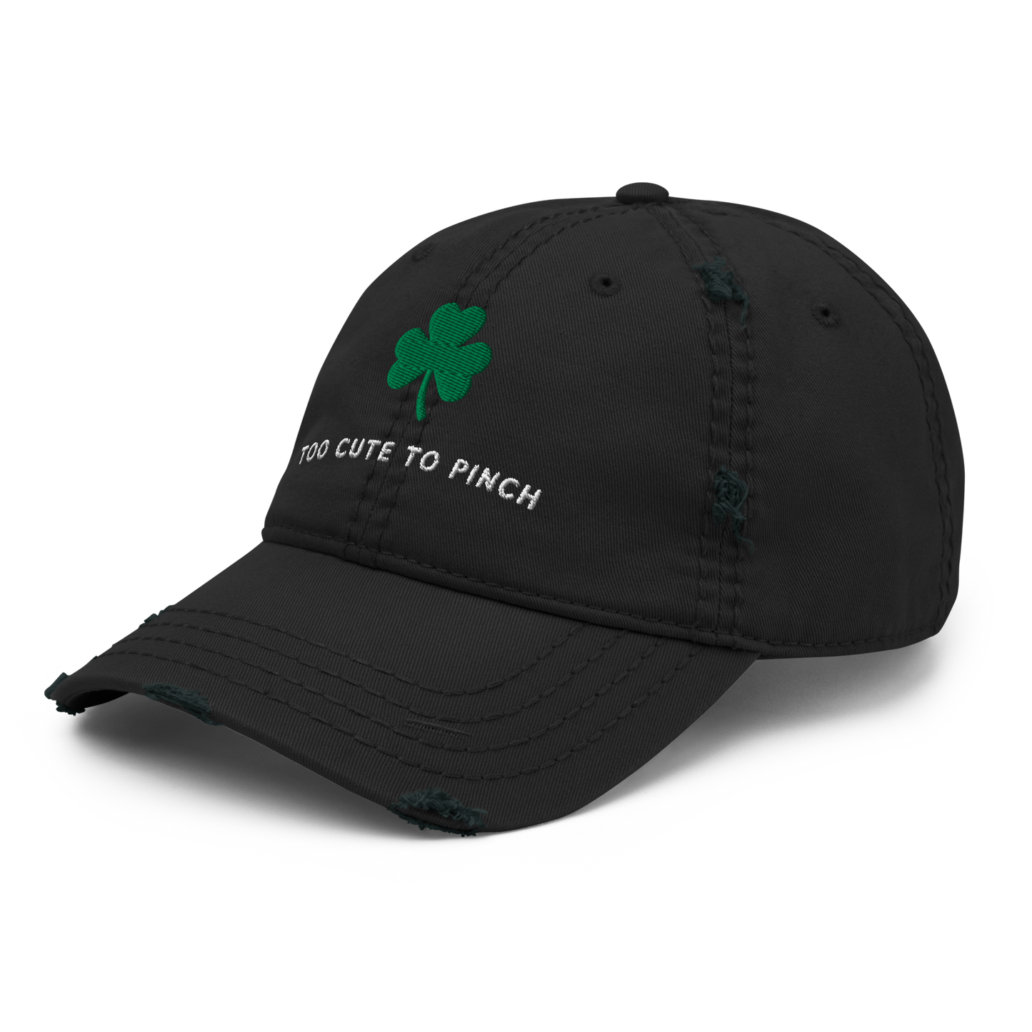Distressed Dad Cap - "Too Cute To Pinch"
