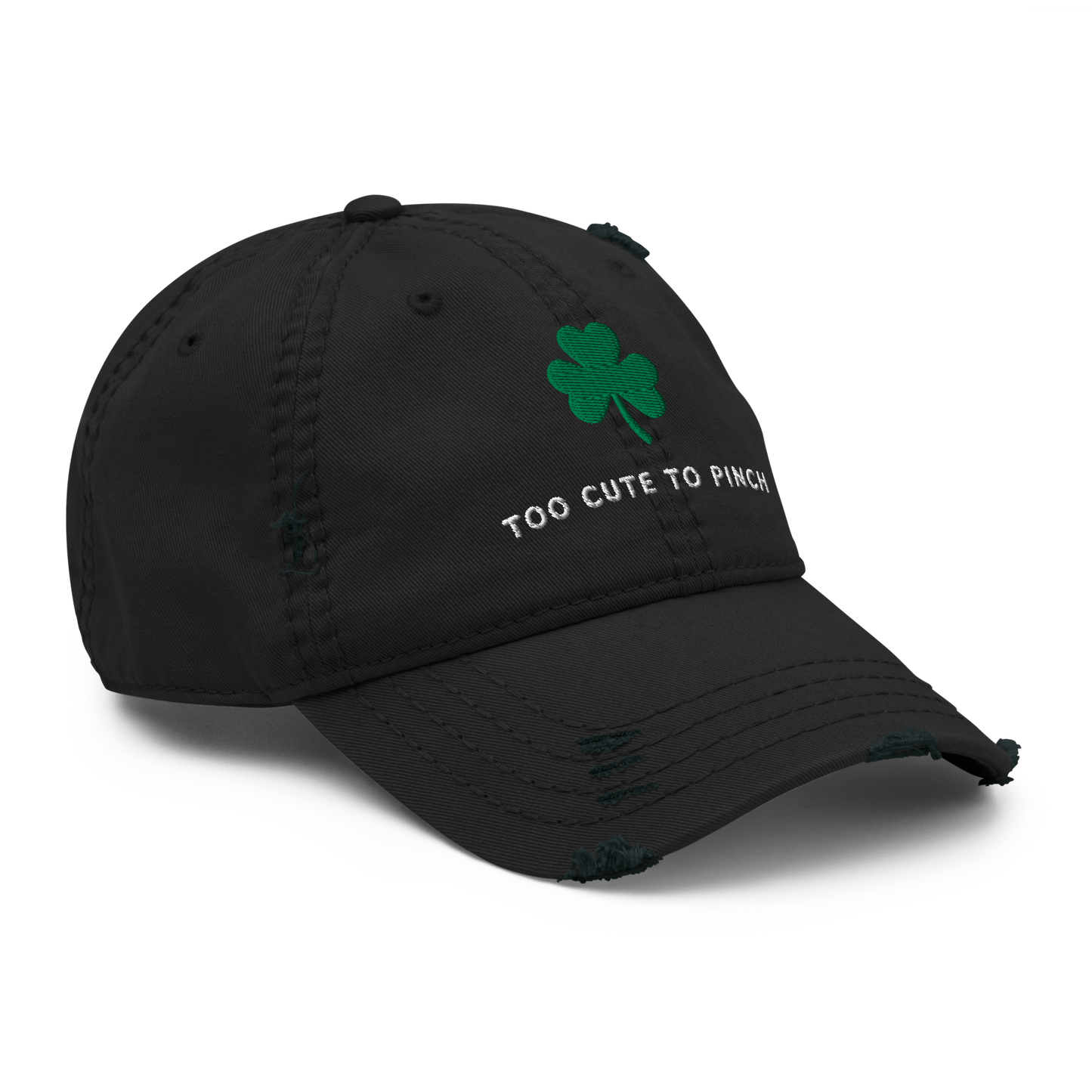 Distressed Dad Cap - "Too Cute To Pinch"