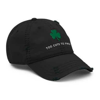 Distressed Dad Cap - "Too Cute To Pinch"