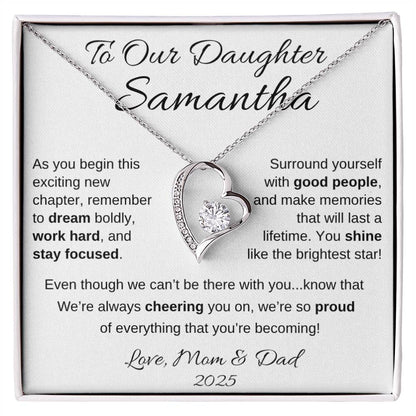 Motivational Necklace Gift for Daughter in Luxury Box